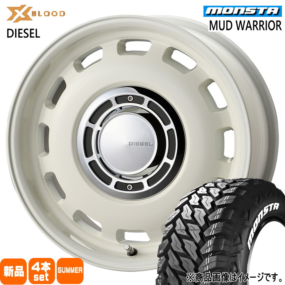 JB64 JB23 ジムニー 専用  モンスタ 215/70R16 107/105Q LT MUD WARRIOR 夏用 サマータイヤ X BLOOD DIESEL 16インチ