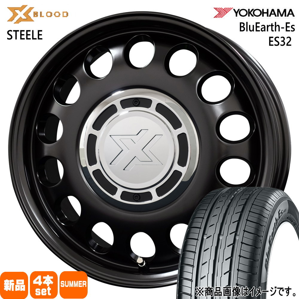 BluEarth - トヨタ 貯蔵タンク ルーミー ヨコハマ 175/55R15 77V -Es ES32 夏用 夏場タイア X BLOOD STEELE 15in