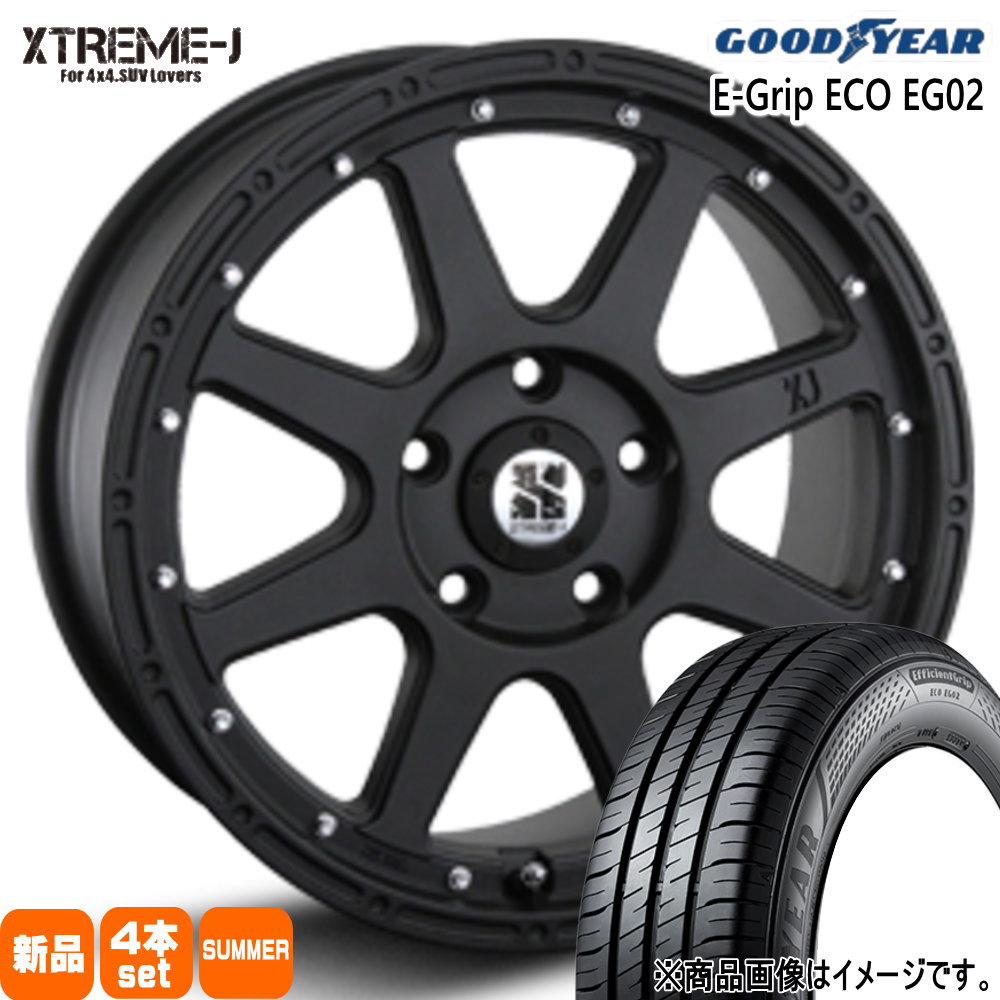 ヤリスクロス/J32ティアナ ステージア グッドイヤー 205/65R16 95H EfficientGrip ECO EG02 夏用 サマータイヤ XTREME-J 16インチ