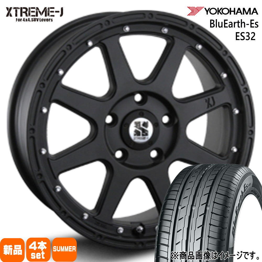 T30/T31エクストレイル /20系ヴェルファイア ヨコハマ 215/60R17 96H BluEarth-Es ES32 夏用 サマータイヤ XTREME-J 17インチ