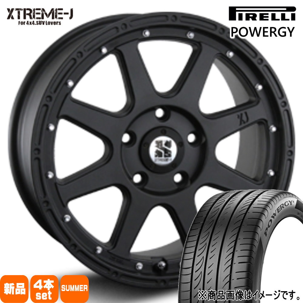 PIRELLI - トヨタ RAV4 ハリアー /三菱 アウトランダー  ピレリ 225/65R17 102H POWERGY 夏用 朱夏タイア XTREME-J 17in 車、バイク、自転車-自動車-タイヤ、ホイール