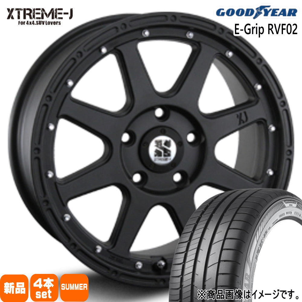 T30/T31エクストレイル /20系ヴェルファイア グッドイヤー 215/60R17 100H EfficentGrip RVF02 夏用 サマータイヤ XTREME-J 17インチ