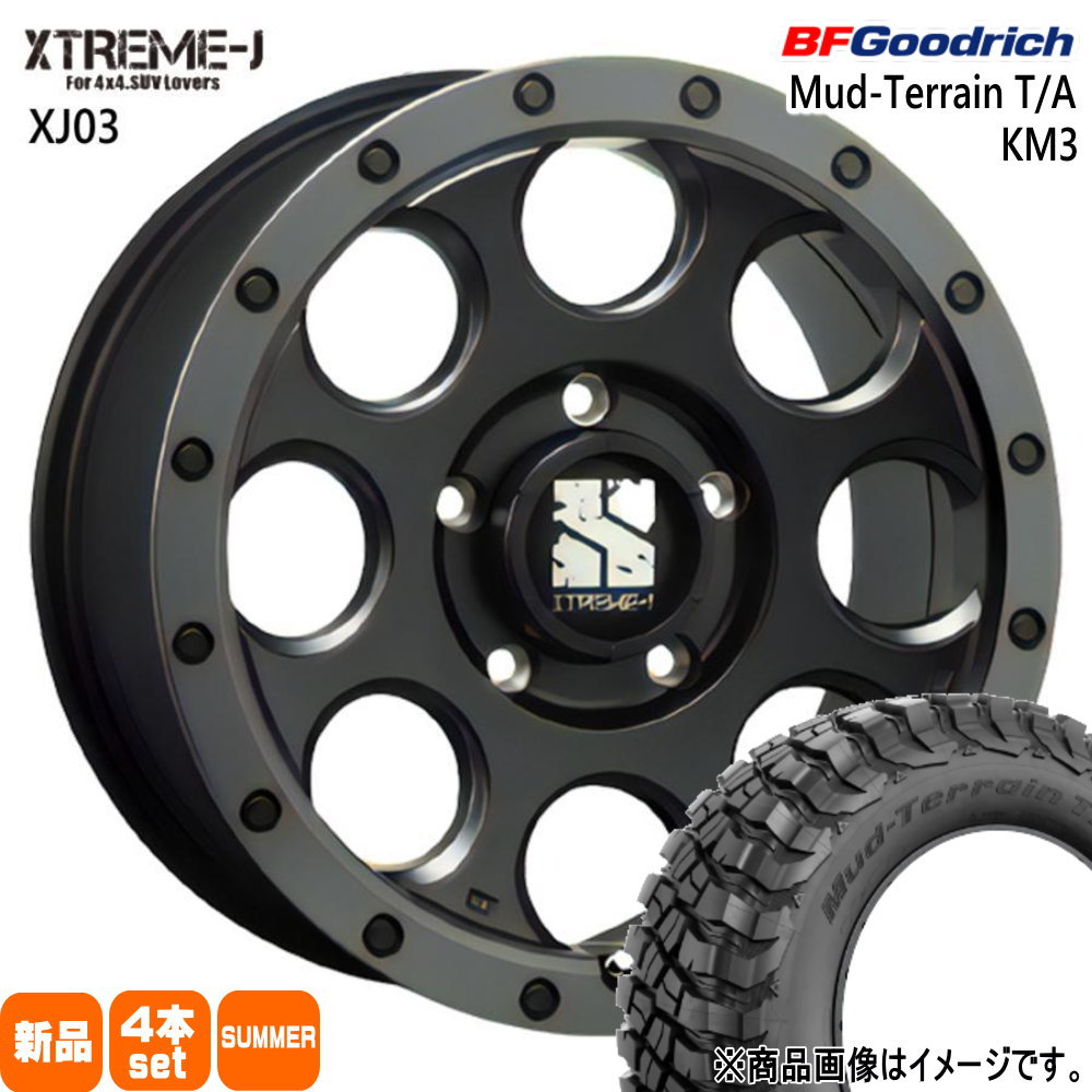 JEEP JK JL ラングラー BFグッドリッチ マッドテレーン T/A KM3 35×12.50R18 夏タイヤ MLJ XTREME-J  XJ03 8.0J 5穴 5/127 18インチ : xj03-fbs-1880455127-km3-35125018 : タイヤショップ78 -  通販 - Yahoo!ショッピング