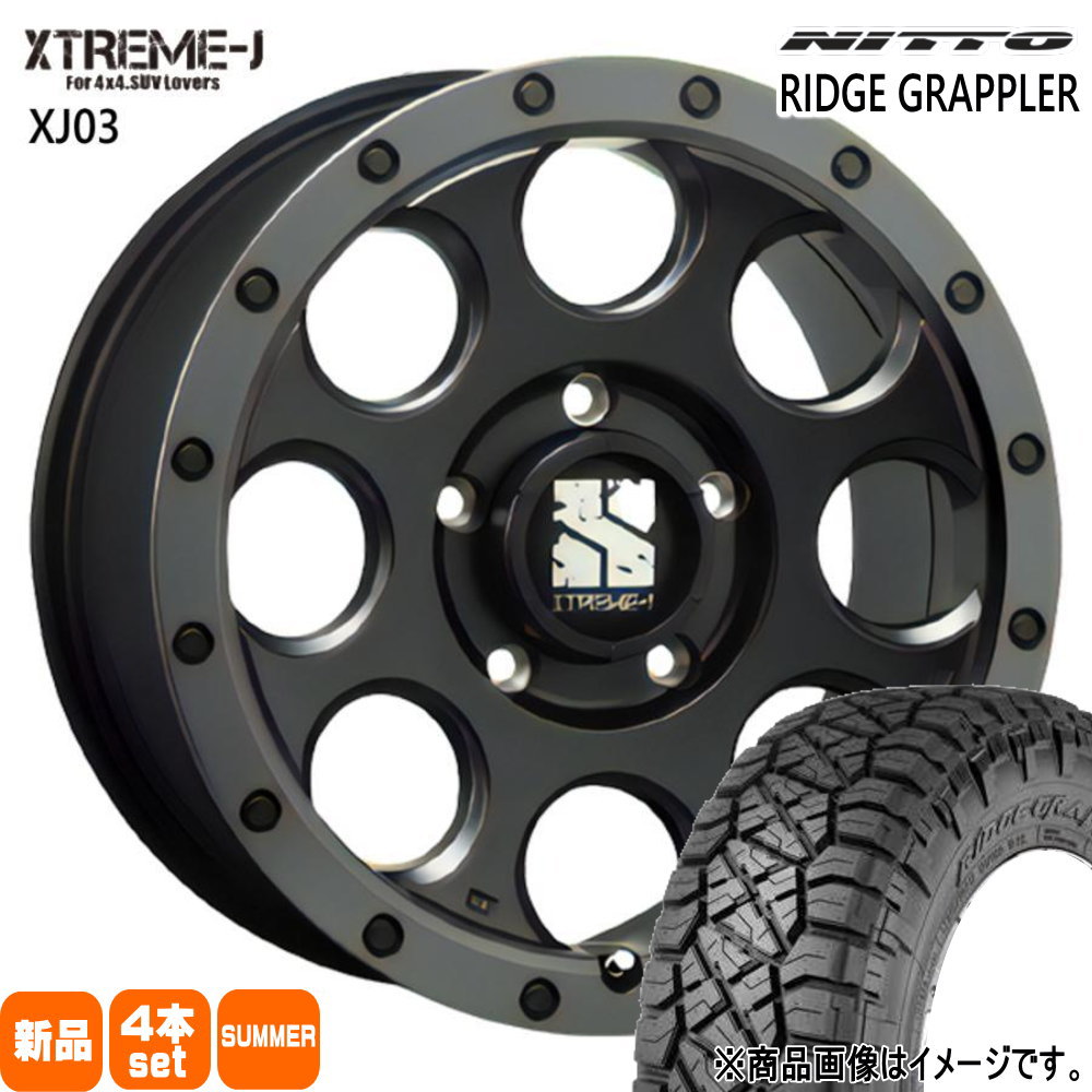 JEEP JK JL ラングラー ニットータイヤ RIDGE GRAPPLER 37×13.50R17 夏タイヤ MLJ XTREME J XJ03 7.5J 5穴 5/127 17インチ : xj03 fbs 1775405127 ntrt 37135017 : タイヤショップ78