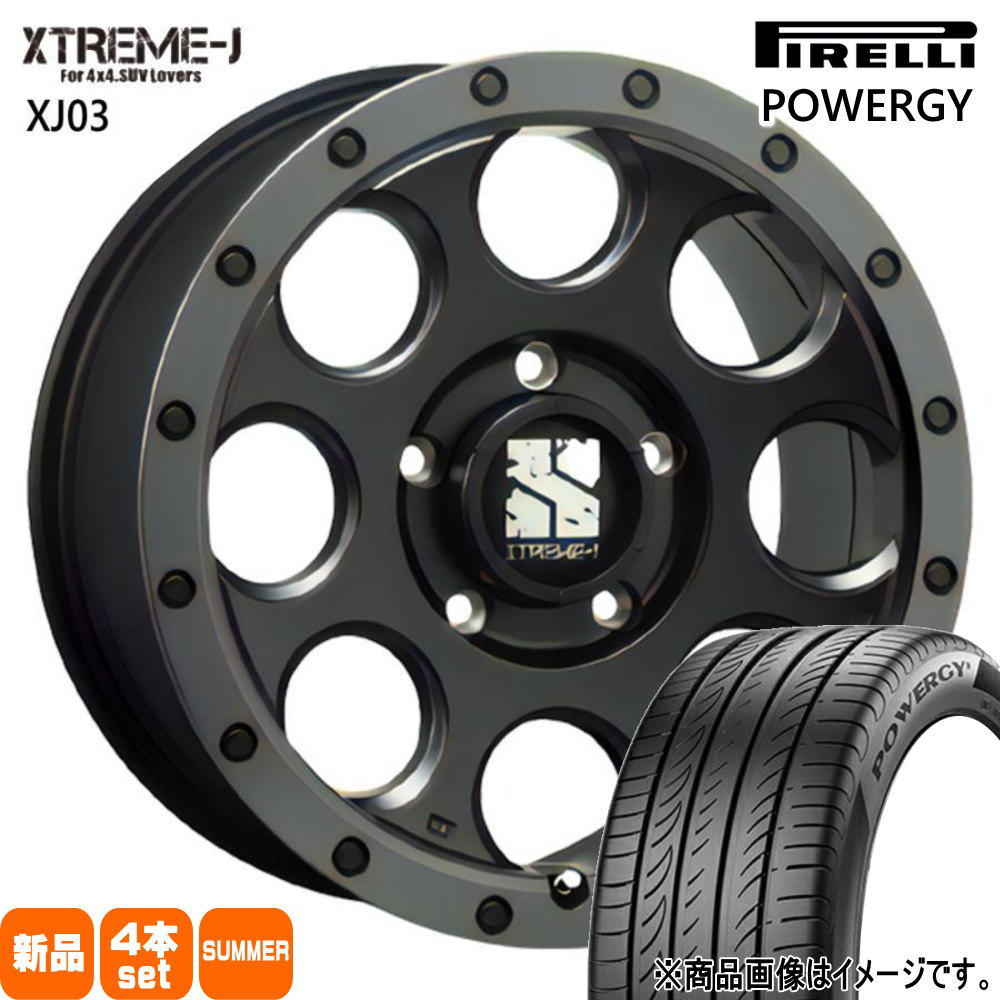 トヨタ RAV4 ハリアー /三菱 アウトランダー ピレリ POWERGY 225/65R17 夏タイヤ MLJ XTREME J XJ03 7.5J 5穴 5/114.3 17インチ : xj03 fbs 1775425114 powergy 2256517 : タイヤショップ78