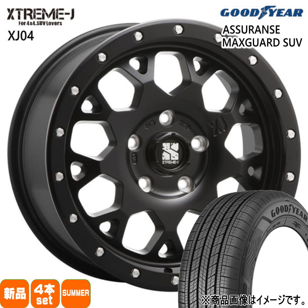 30系アルファード/デリカD5/T31エクストレイル グッドイヤー AMG SUV 225/60R17 夏タイヤ MLJ XTREME J XJ04 7.0J 5穴 5/114.3 17インチ : xj04 sb 1770425114 amgsuv 2256017 : タイヤショップ78