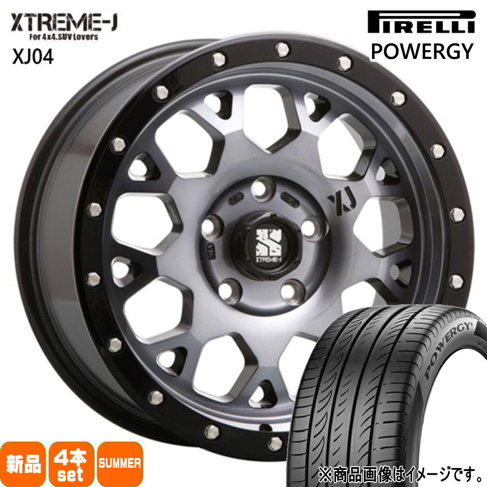 トヨタ RAV4 ハリアー /三菱 アウトランダー ピレリ POWERGY 225/65R17 夏タイヤ MLJ XTREME J XJ04 7.0J 5穴 5/114.3 17インチ : xj04 smc 1770425114 powergy 2256517 : タイヤショップ78