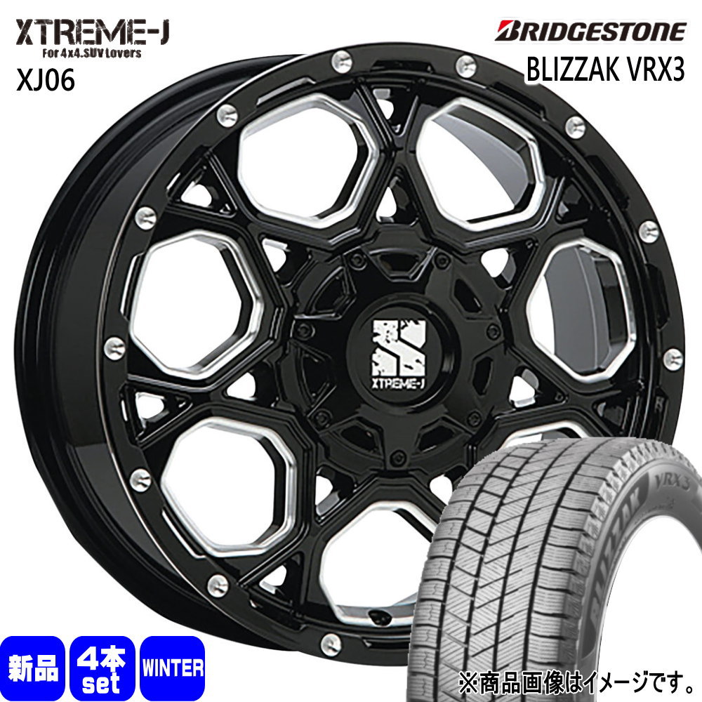 マツダ KE KF CX 5 / ホンダ RM RE CR V ブリヂストン BLIZZAK VRX3 225/70R16 冬タイヤ MLJ XTREME J XJ06 7.0J 5穴 5/114.3 16インチ : xj06 gbm 1670505114 vrx3 2257016 : タイヤショップ78