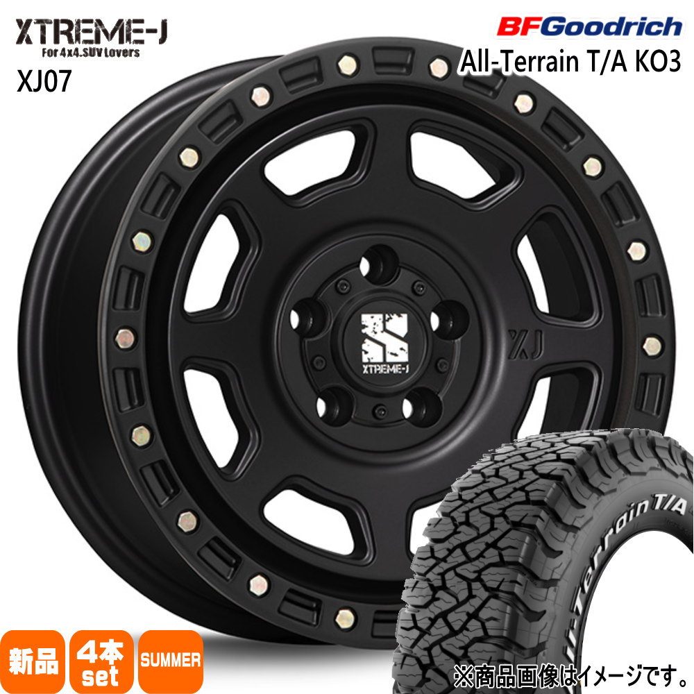 7.0J+28 RAV4/三菱 デリカD5 BFグッドリッチ 225/70R16 102/99S LRC LT All-Terrain T/A KO3 夏用 サマータイヤ XTREME-J XJ07 16インチ