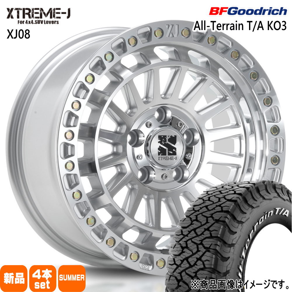 JEEP JK JL ラングラー  BFグッドリッチ 265/70R17 118/115S LRD LT All-Terrain T/A KO3 夏用 サマータイヤ XTREME-J XJ08 17インチ