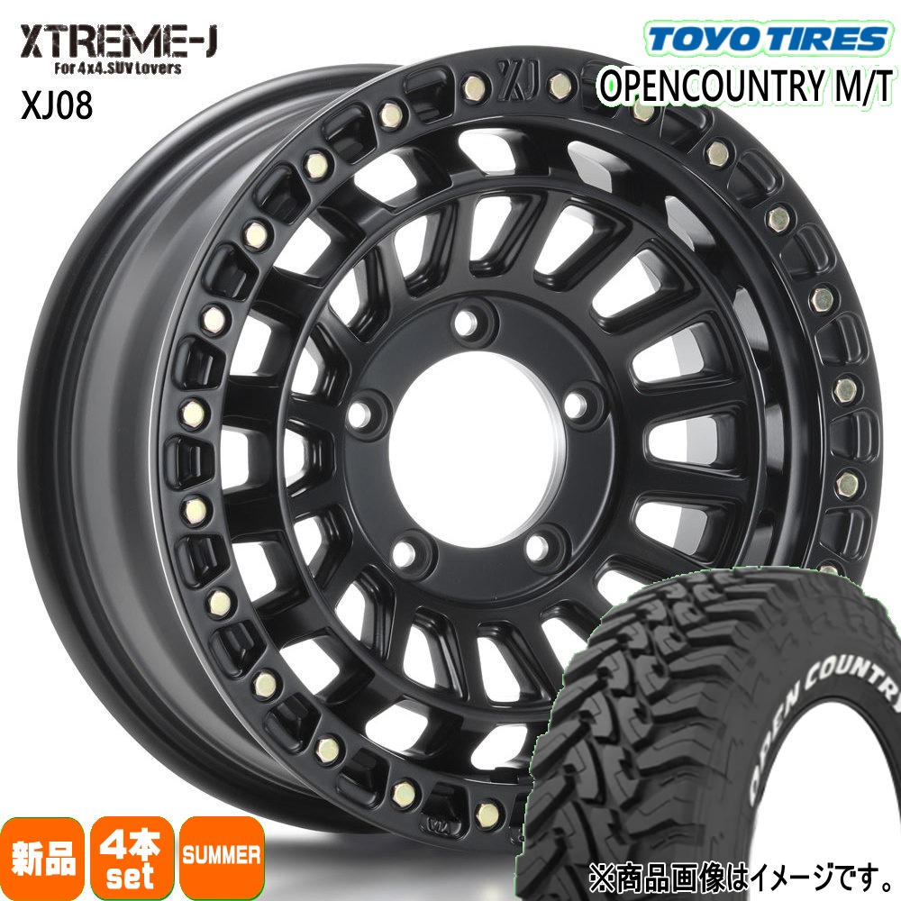 TOYO TIRES - JB64 JB23 ジムニー 専用  トーヨータイヤ 225/75R16 103/100Q LT OPENCOUNTRY M/T 夏用 夏場タイア XTREME-J XJ08 16in