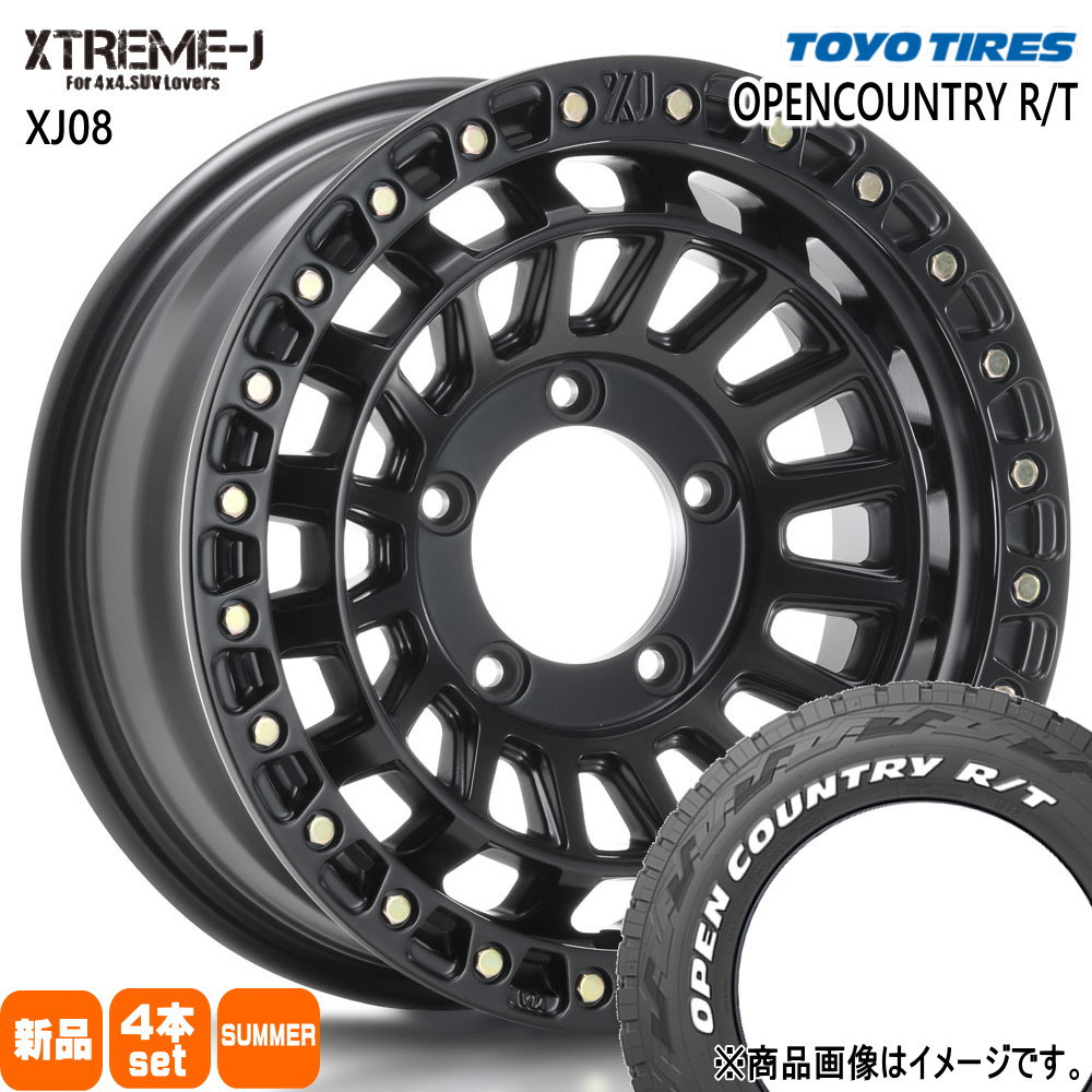 TOYO TIRES - JB64 JB23 ジムニー 専用  トーヨータイヤ 225/70R16 102/99Q LT OPENCOUNTRY R/T 夏用 朱夏タイア XTREME-J XJ08 16in タイヤ、ホイール-夏タイヤ、ホイールセット