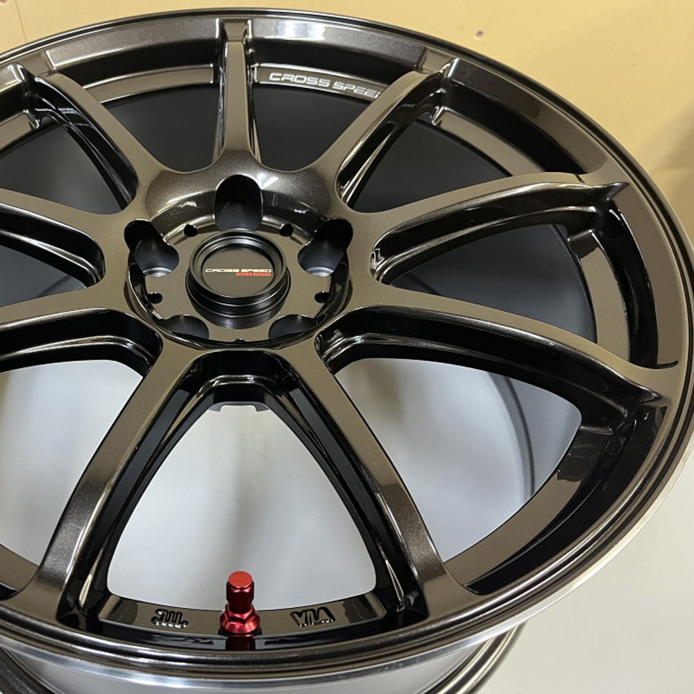 18× 8.5J +30 5/114.3 CROSS SPEED RS9 新品 ホイールのみ 1本 18インチ ランエボX