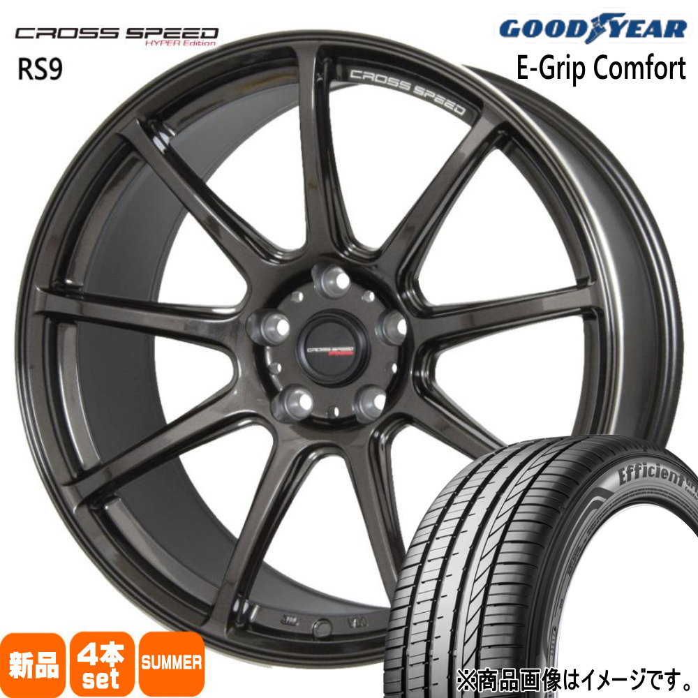 クラウン マークX  グッドイヤー 245/35R19 93W XL EfficientGrip Comfort 夏用 サマータイヤ CROSS SPEED RS9