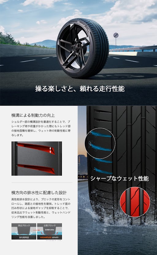 ventus 245/35R19 93Y XL HANKOOK Ventus evo K137 夏 サマータイヤ