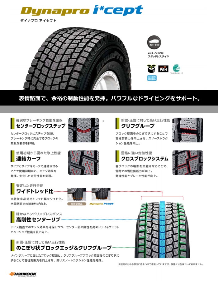 Dynapro icept 175/80R15 90Q ハンコック i*cept RW08 X-FIELD α