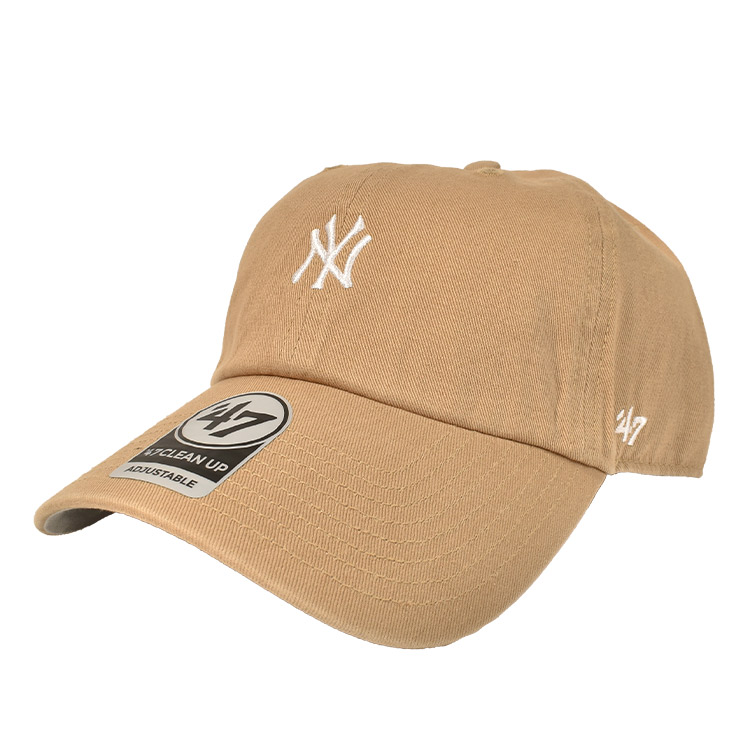 キャップ 47 Brand フォーティーセブン ブランド レディース メンズ 帽子 ミニロゴ おしゃれ NY ロゴ サイズ調節可能 刺繍 ネイビー ベージュ 白 黒 コットン 綿 | ブランド登録なし | 04
