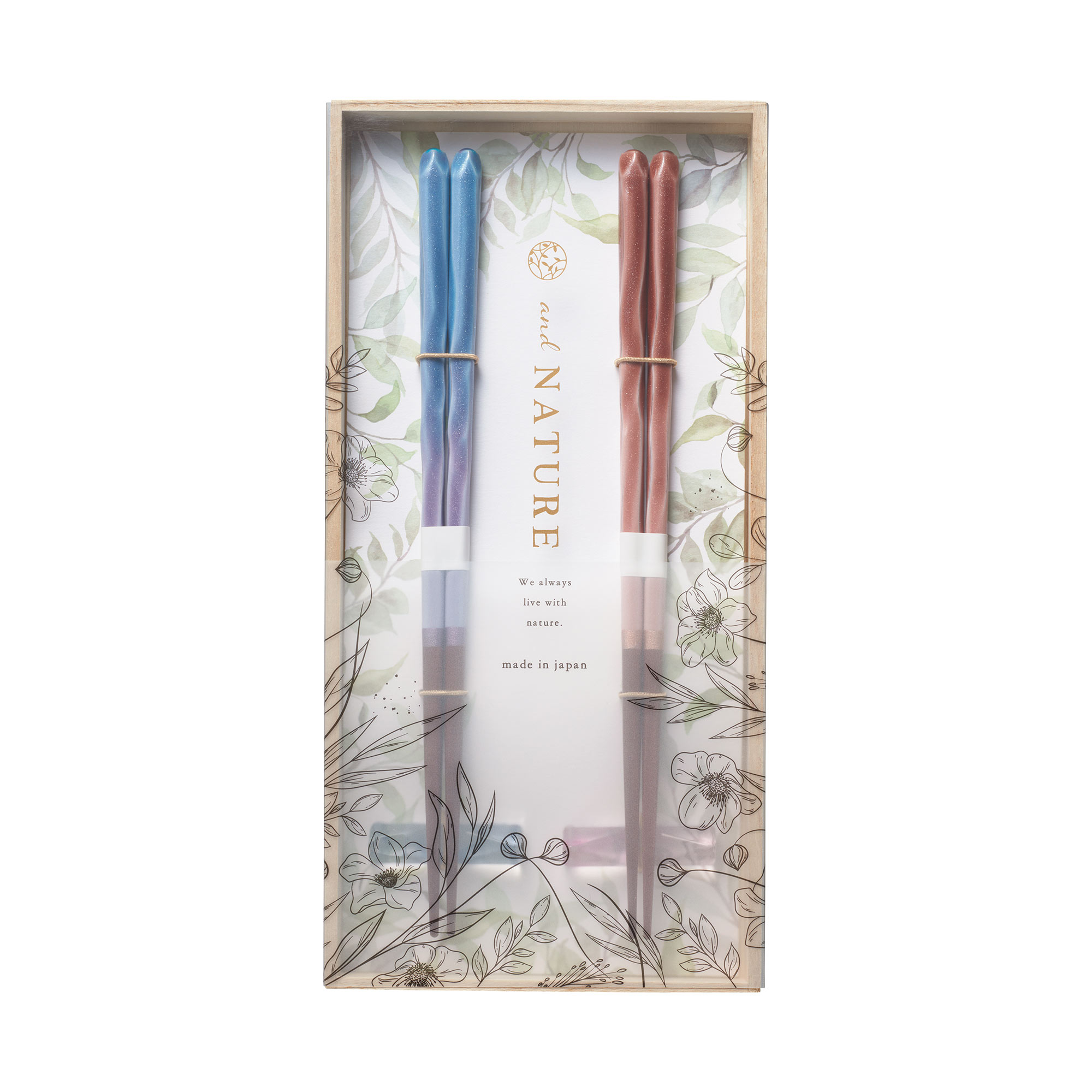 イシダ 夫婦箸 箸置き セット and NATURE アンドネイチャー ブリーズ