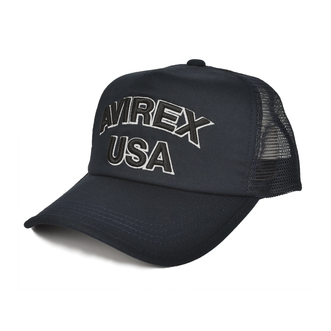 ■AVIREX■人気 バーシティ ラジオモチーフ メッシュキャップ VARSITY RADIO MOTIF MESHCAP ／ バーシティ ラジオモチーフ