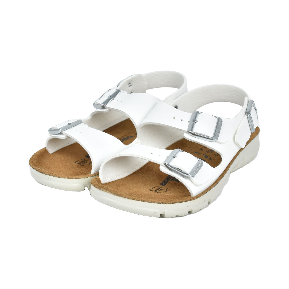 ビルケンシュトック サンダル BIRKENSTOCK レディース 歩きやすい 疲れない ブランド 白 茶色 おしゃれ かわいい ぺたんこ 23 24cm｜tis｜02