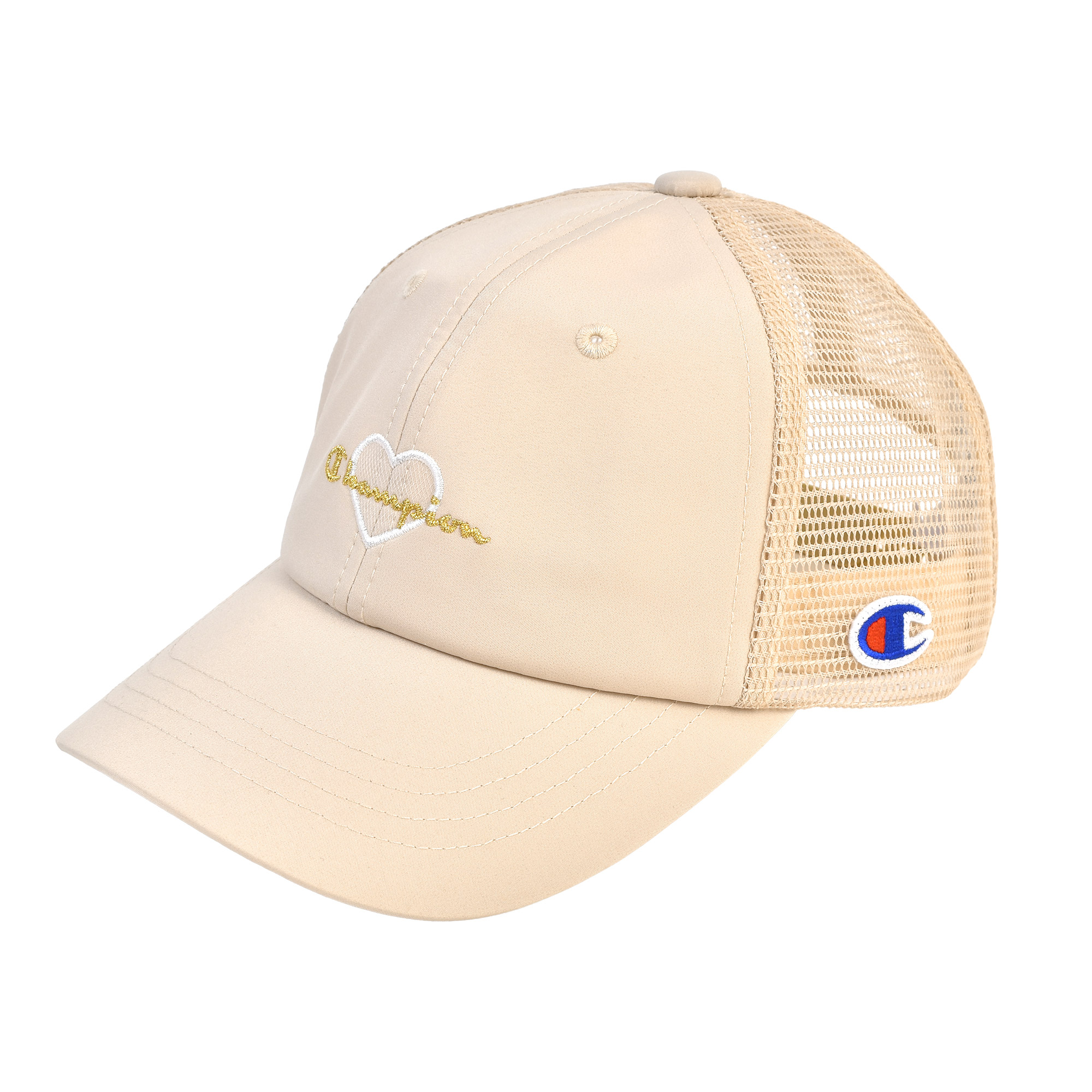 Champion チャンピオン キッズ キャップ メッシュキャップ 女の子 帽子 子供 ジュニア ハート サイズ調整 洗える | Champion | 01