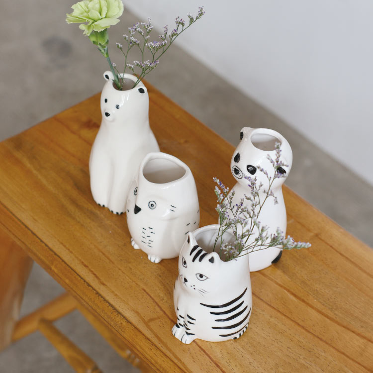 フラワーベース 一輪挿し Sceneryvase シナリーベース 陶器 北欧 花瓶