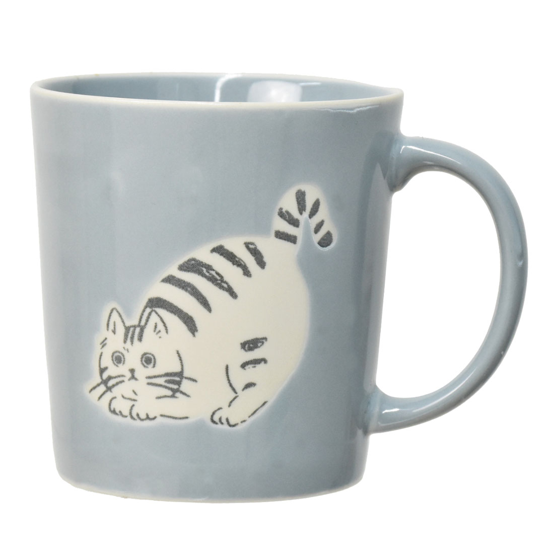 マグカップ おしゃれ 北欧 猫 300ml 電子レンジ対応 食洗機対応 美濃焼