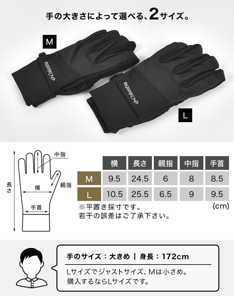 Columbia（コロンビア） 手袋 メンズ クラウドキャップフリース