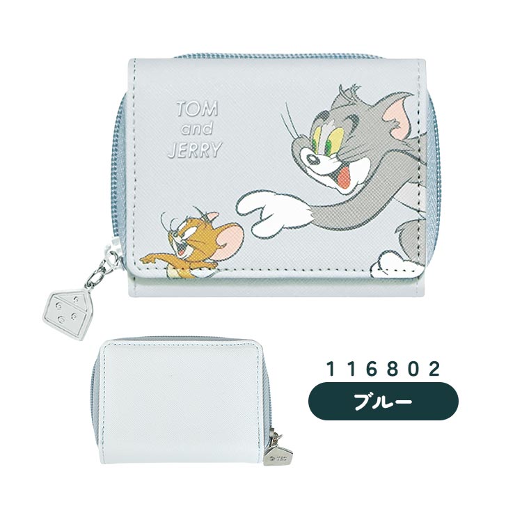 三つ折り財布 レディース トムとジェリー かわいい おしゃれ