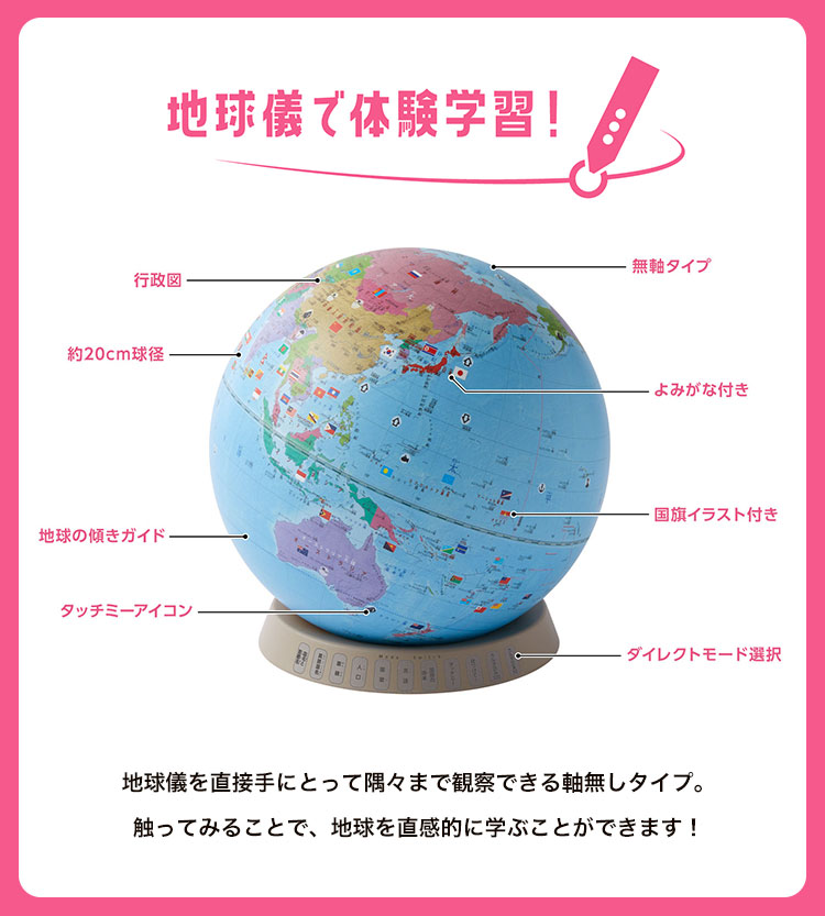 レイメイ藤井 地球儀 しゃべる 子供用 タッチミー カルタ 国旗 無軸