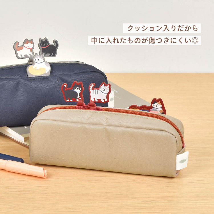 猫Love。 布バスケット スリムなペンケース ラウンドポーチ kite-penpo02_5.jpg