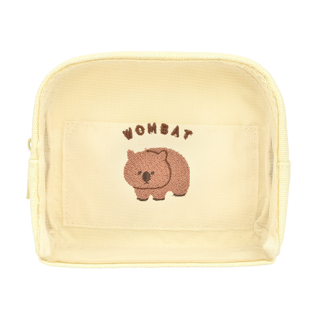 レアアニマル ポーチ メッシュ 小物入れ かわいい 自立 コンパクト