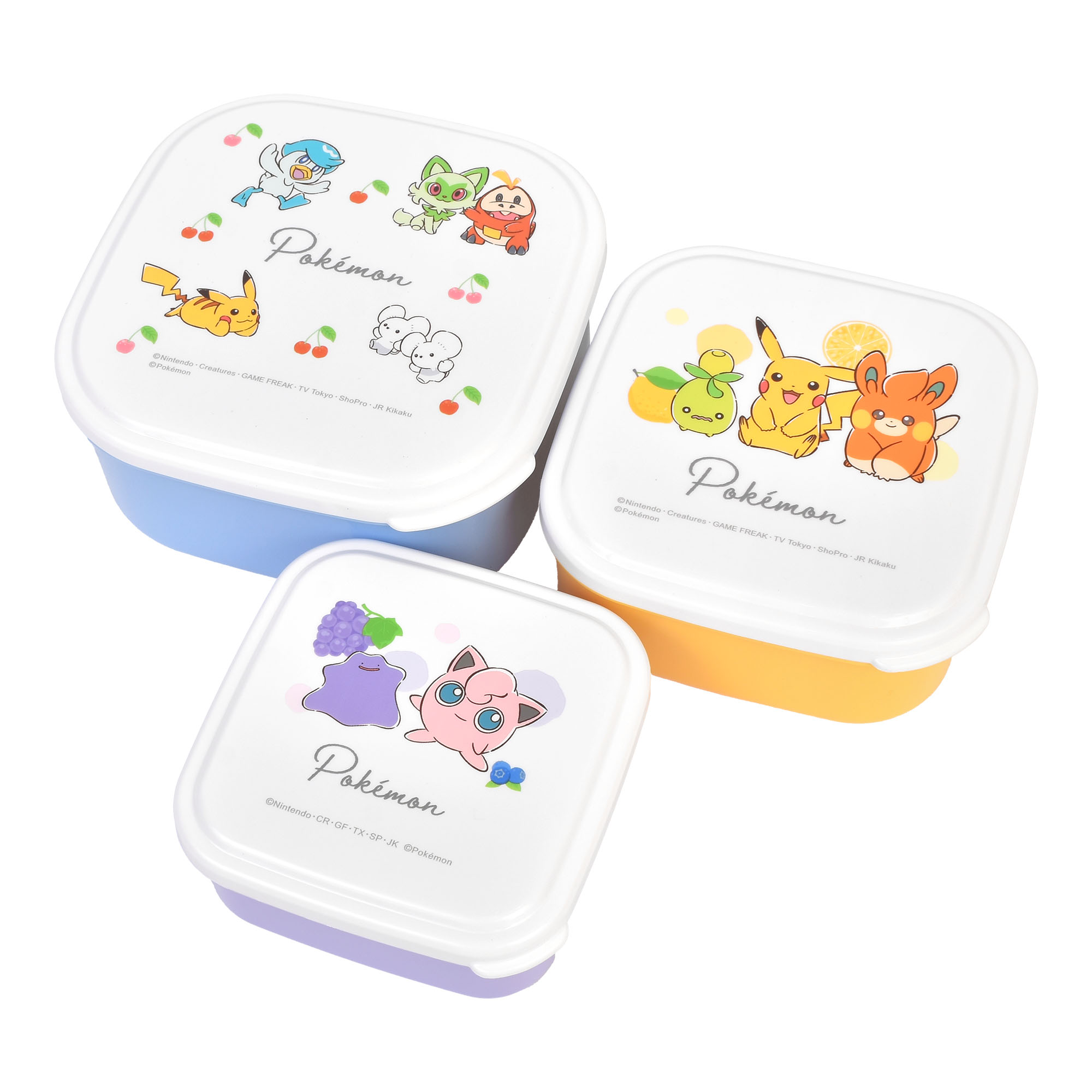 Pokemon（ポケモン） お弁当箱 3個セット シール容器 入れ子 ランチ