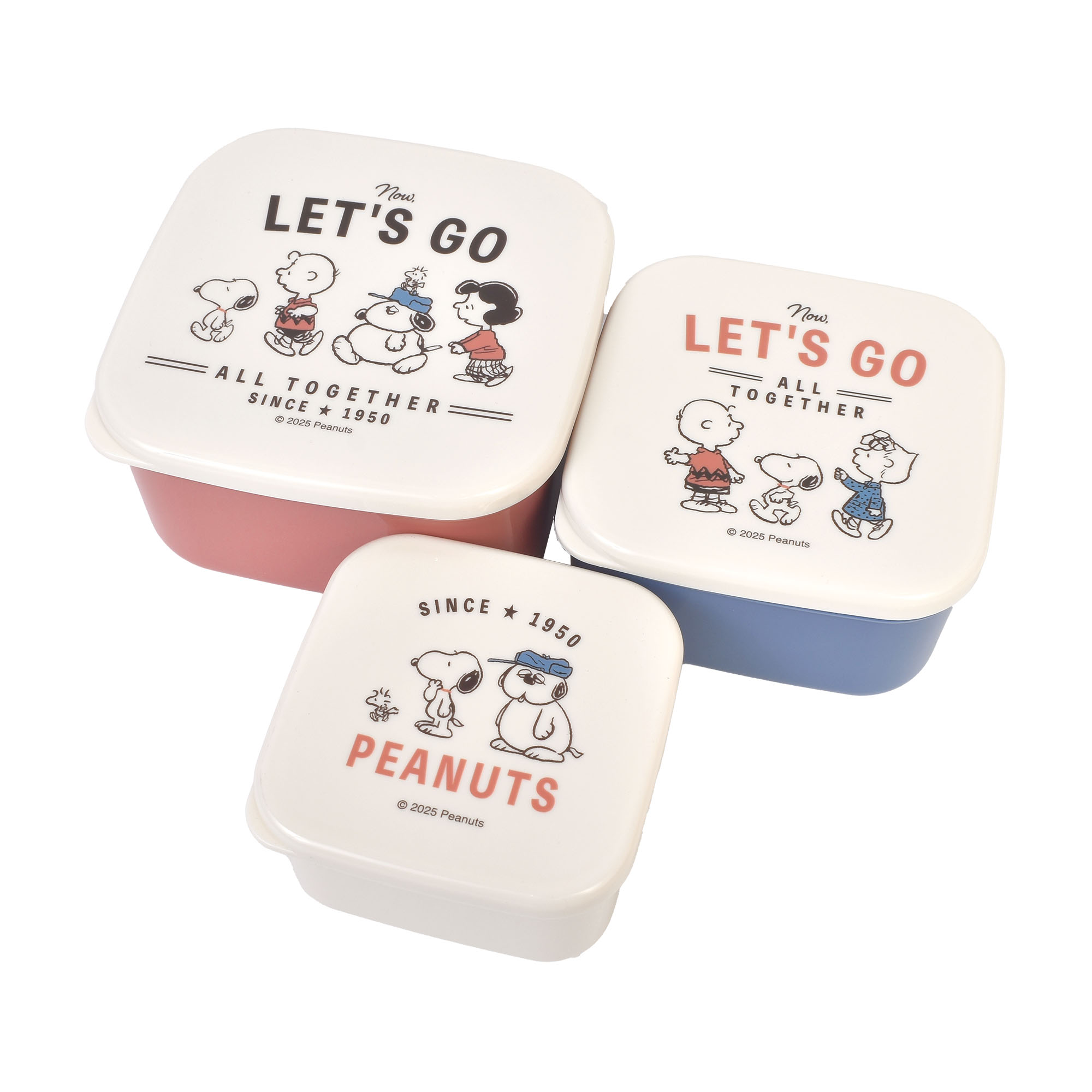 SNOOPY（スヌーピー） 弁当箱 3個セット シール容器 ランチボックス