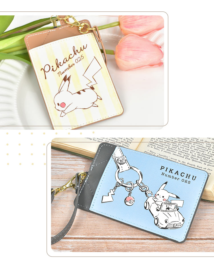 ピカチュウ Suicaカードとパスケースセット Pokemon（ポケモン） パスケース キーケース リール付き 2WAY