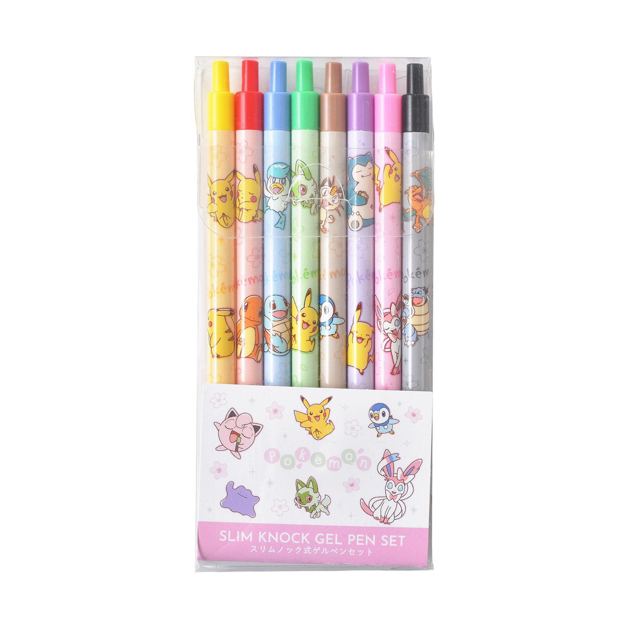 Pokemon（ポケモン） カラーペン セット ボールペン 8色 8本 ゲルペン
