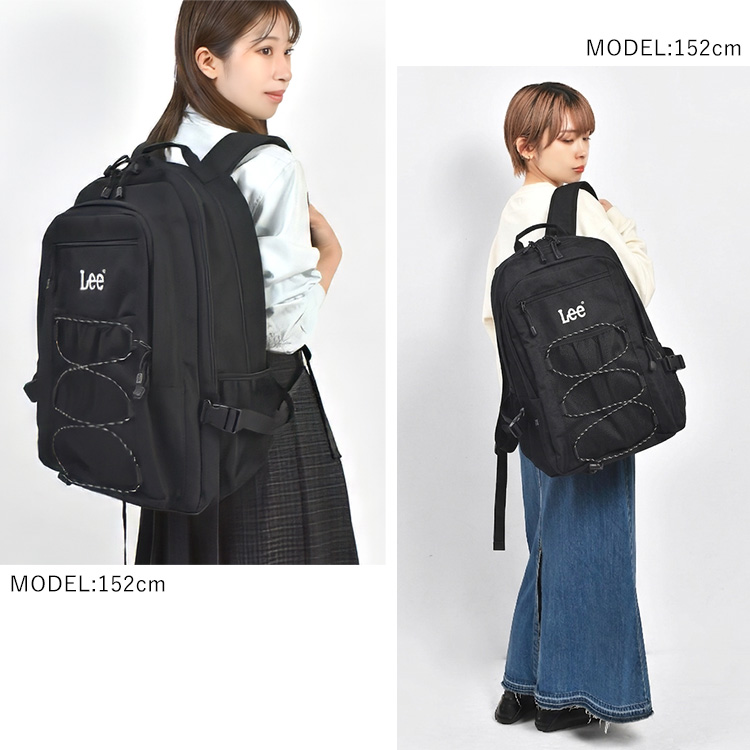Lee（リー） リュック 28L 黒 通学 大容量 撥水 メンズ レディース