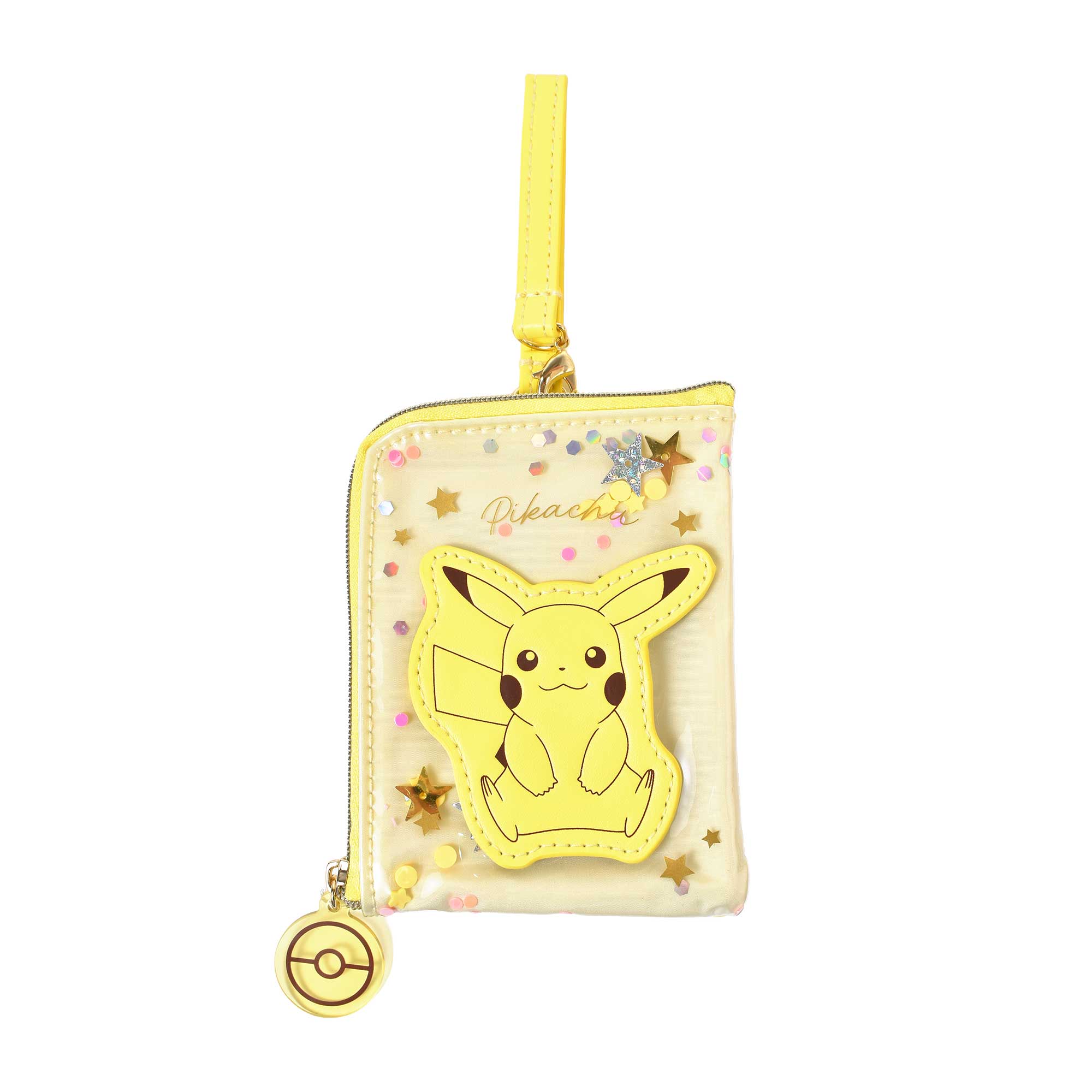 Pokemon（ポケモン） パスケース リール付き ピカチュウ パスポーチ