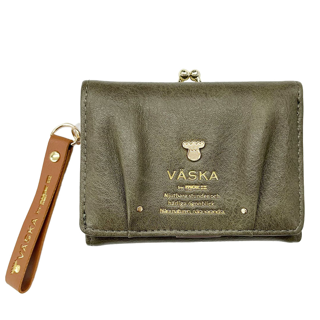 ウッキ〜❤️　がま口お財布 VASKA 財布 by moz 三つ折り財布 レディース がま口財布 ブランド