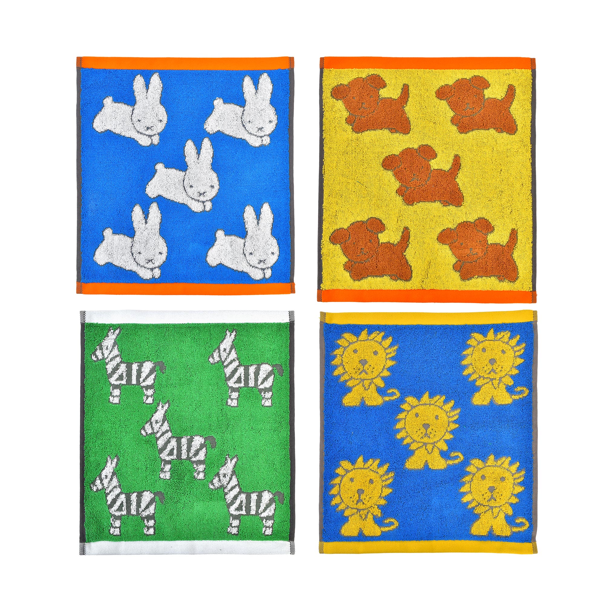 Miffy（ミッフィー） ハンドタオル セット 4枚 キャラクター ディック