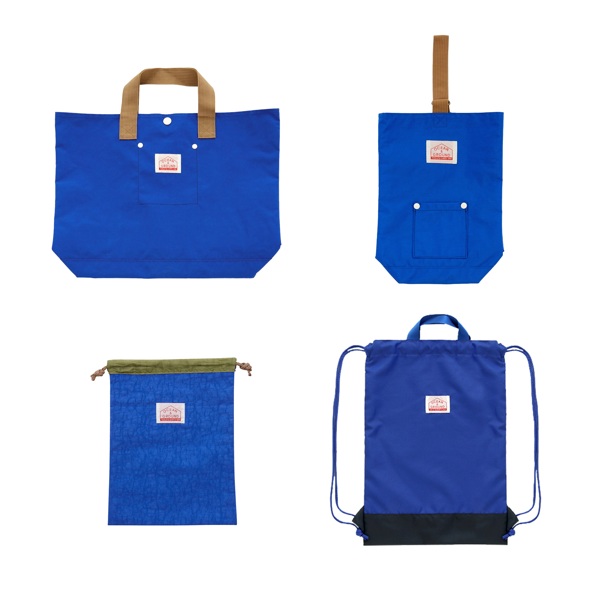 入園入学 通園通学 6点セット(レッスンバッグ・シューズバッグ・ナップサック他) Ocean&Ground（オーシャンアンドグラウンド） 入園入学セット 4点