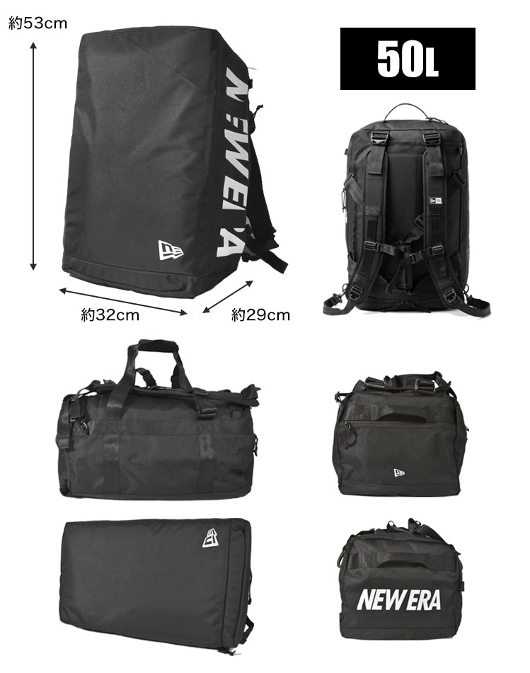 NEW ERA（ニューエラ） ボストンバッグ リュック メンズ 50L 大容量