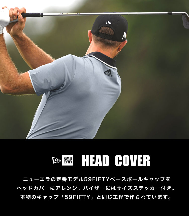ゴルフ ヘッドカバー 帽子 NEWERA ニューエラ ドライバー用 ゴルフ用品 