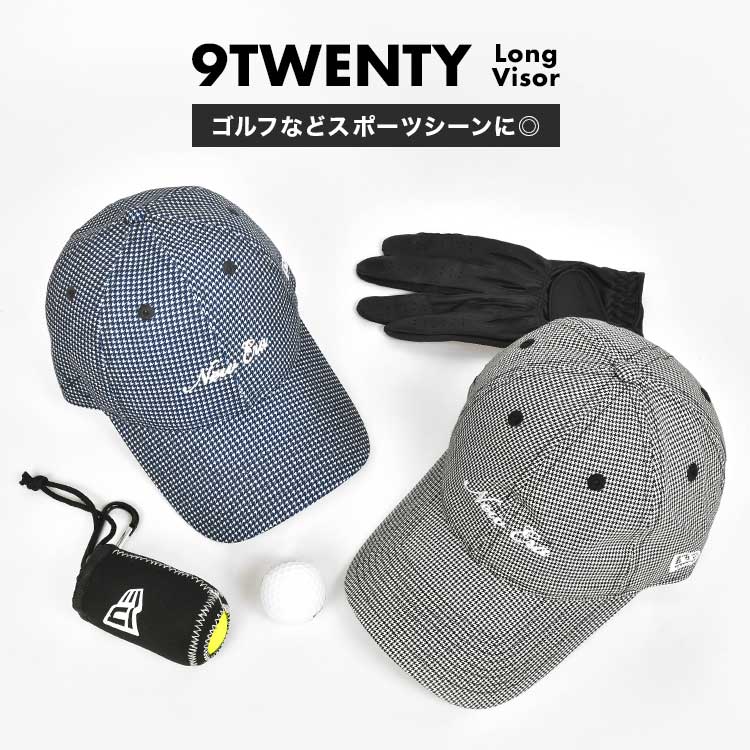 NEWERA ゴルフ キャップ レディース ニューエラ ブランド 帽子 ロゴ 9TWENTY 黒 緑 女性 サイズ調節可能 カジュアル シンプル  かっこいい おしゃれ テニス 抗菌