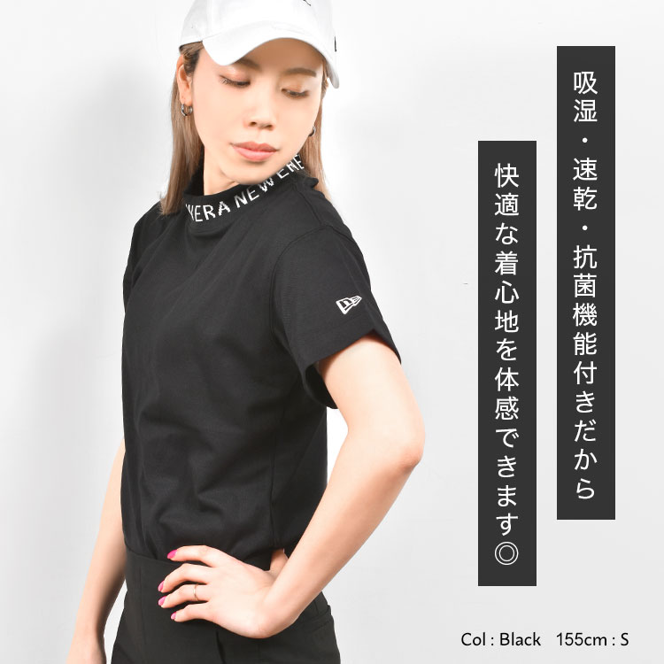ニューエラ（NEW ERA）ゴルフウェア 半袖モックネック 吸汗速乾 ニューエラ（NEW ERA）（レディース）ゴルフウェア 吸汗速乾