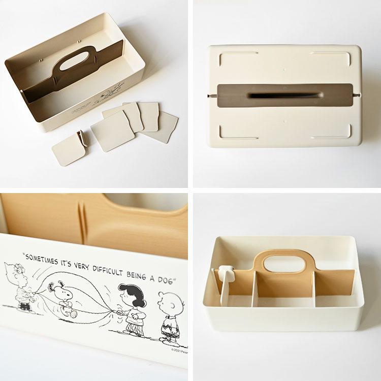 SNOOPY（スヌーピー） 収納ケース モッテケース 卓上 デスクトート