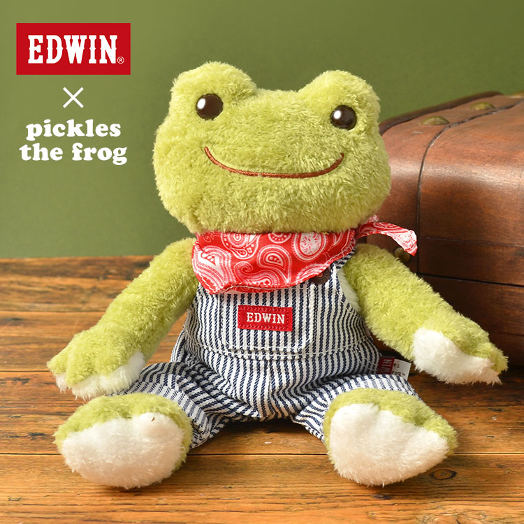 ぬいぐるみ かえるのピクルス エドウィン コラボ EDWIN かえる
