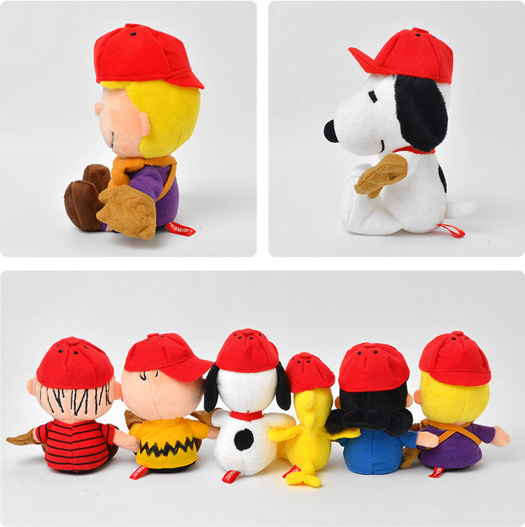 SNOOPY ぬいぐるみ スヌーピー かわいい PEANUTS 野球 ビーン