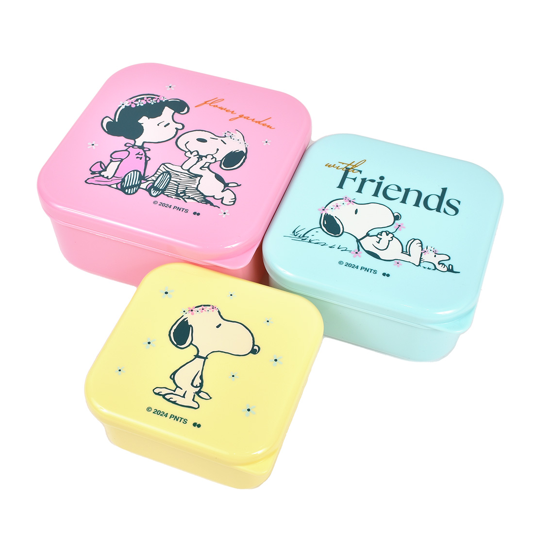 SNOOPY（スヌーピー） 弁当箱 レンジ対応 子供用 3個セット 日本製