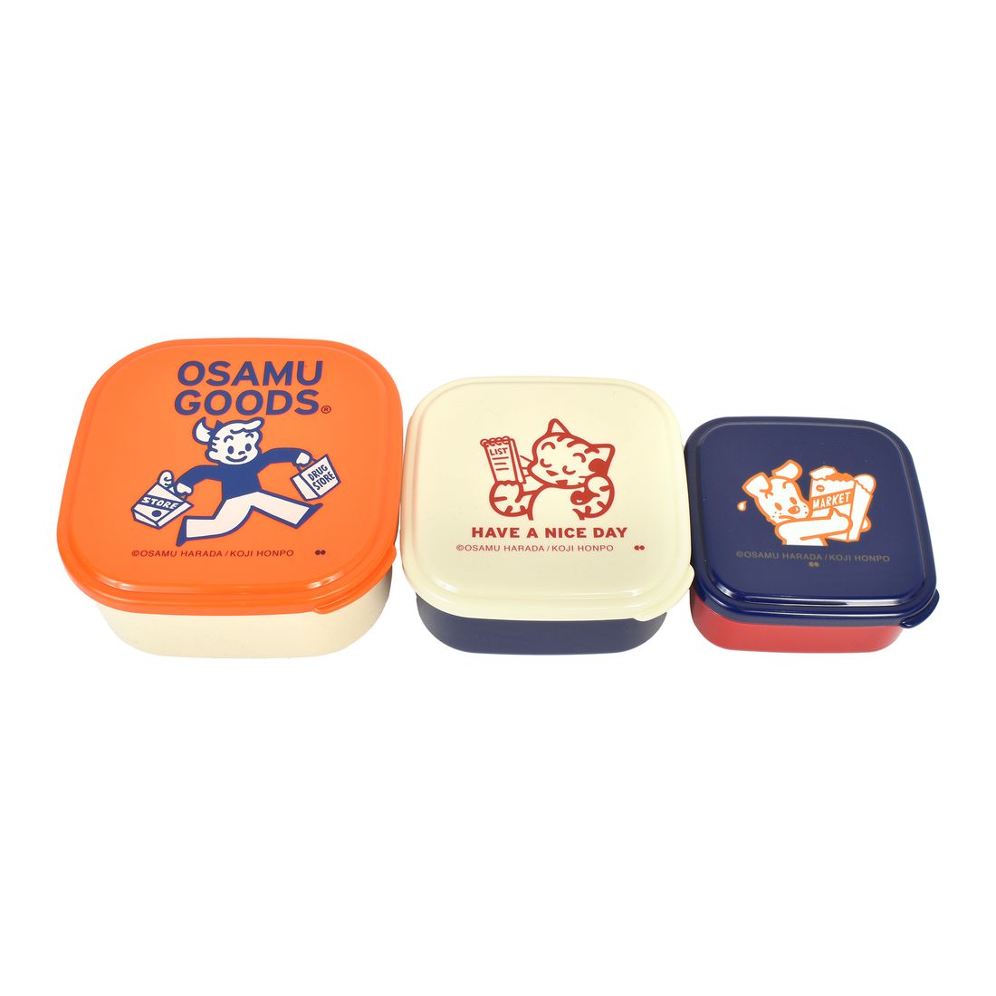 OSAMU GOODS（オサムグッズ） 弁当箱 3個セット 入れ子 ランチボックス